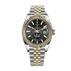 Rolex Sky-Dweller 326933 Steel Gold Black Dial Replica